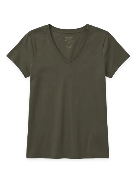 Fresh Clean Threads Army Everyday V-Neck Tee