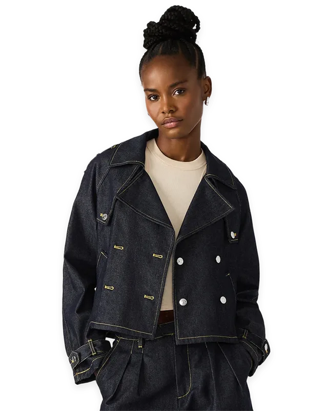 Steve Madden SIRUS DENIM JACKET INDIGO