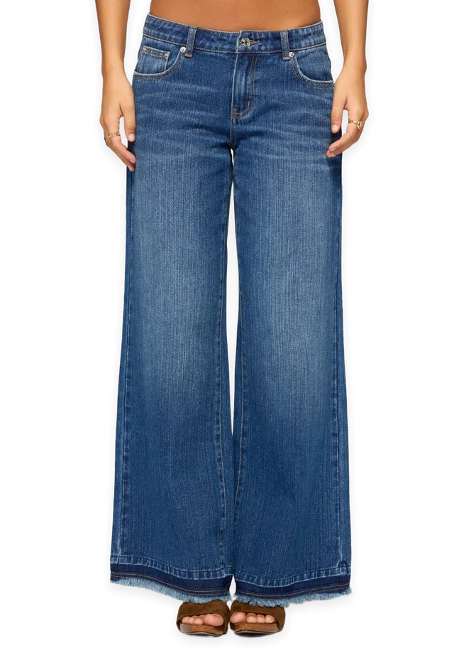 Edikted Sini Peace Low Rise Baggy Jeans