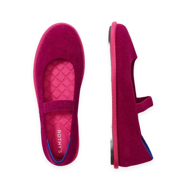 Rothy's The Cruiser Mary Jane · ReVelvet™ Berry Pop