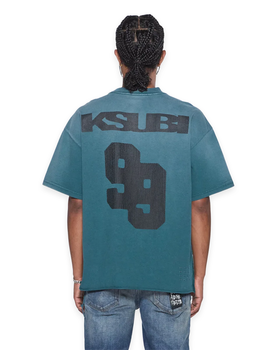 Ksubi RUGGED EKCESS SS TEE OPAL GREEN