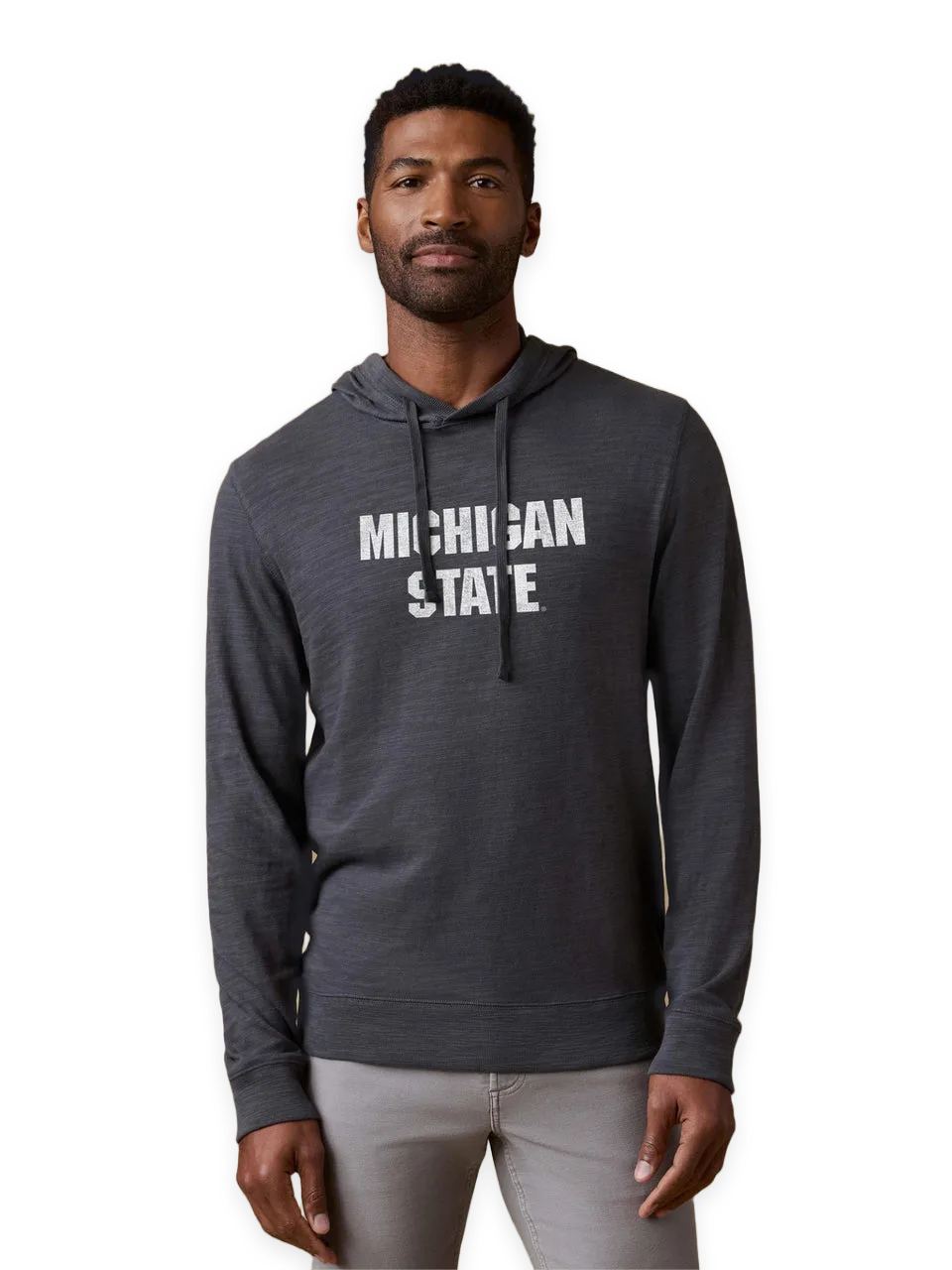 Faherty Michigan State Sunwashed Organic Hoodie
