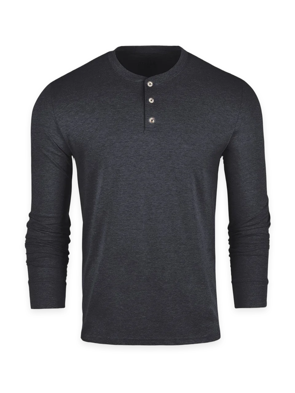 Fresh Clean Threads Charcoal Long Sleeve Henley