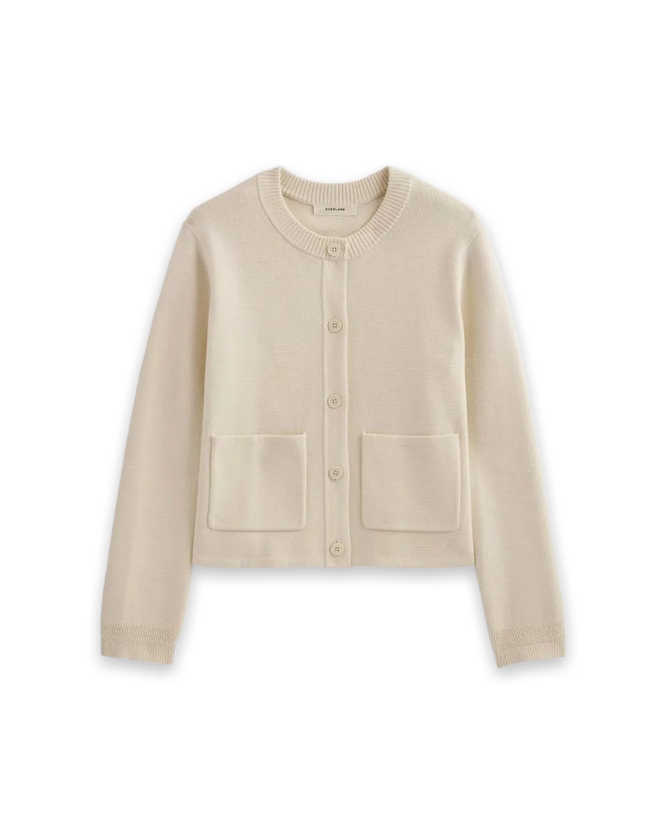 Everlane The Crew Cardigan in Everyday Cotton · Canvas