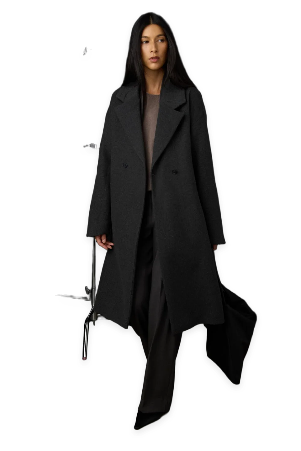 Oak + Fort OVERSIZED LAPEL COAT