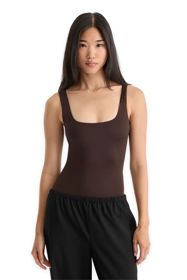 Good American THE SCULPTING MODERN TANK BODYSUIT