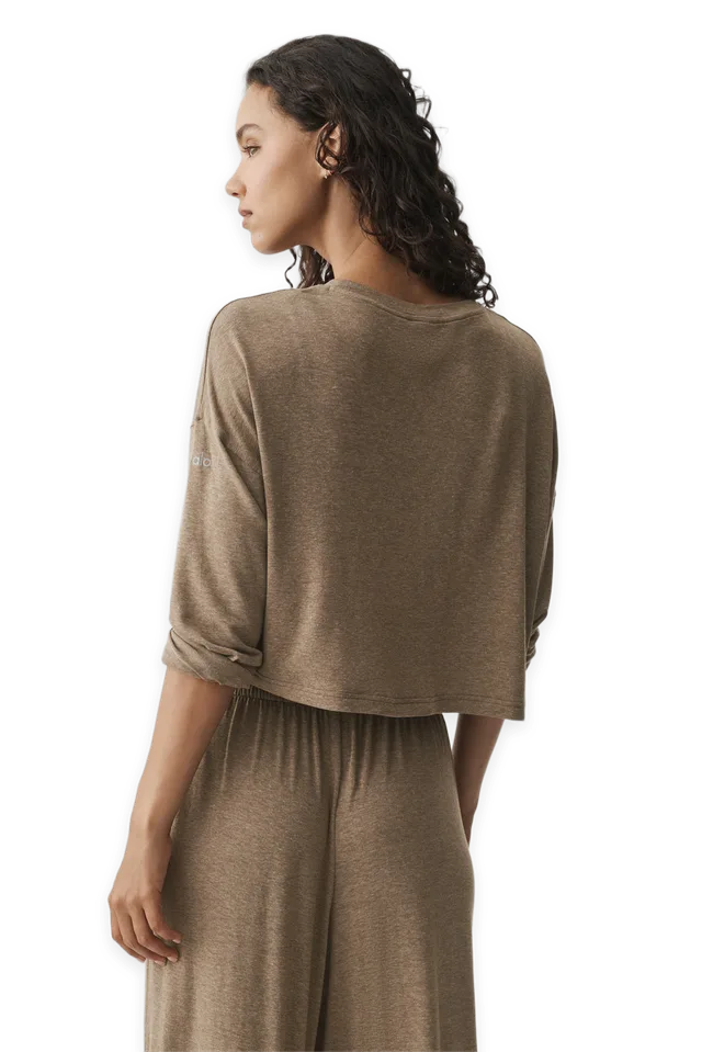 Alo Semi-Sheer Oasis Boxy Long Sleeve