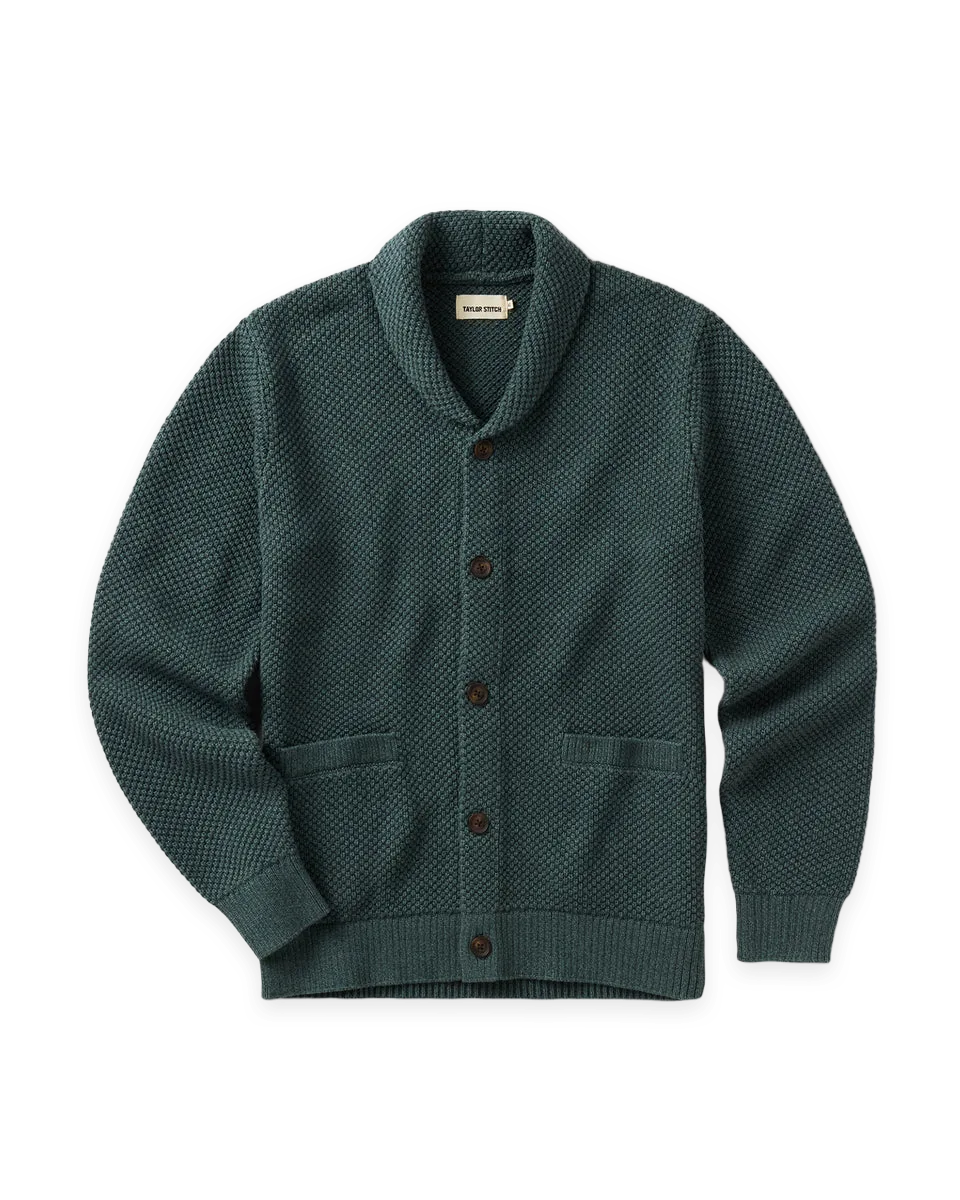 Taylor Stitch The Crawford Sweater in Dark Forest Twist