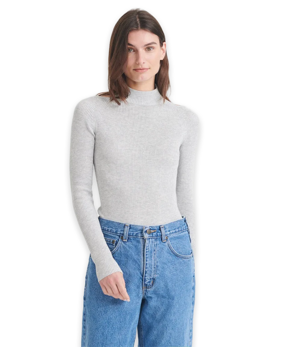 Naadam Silk Cashmere Cutout Turtleneck