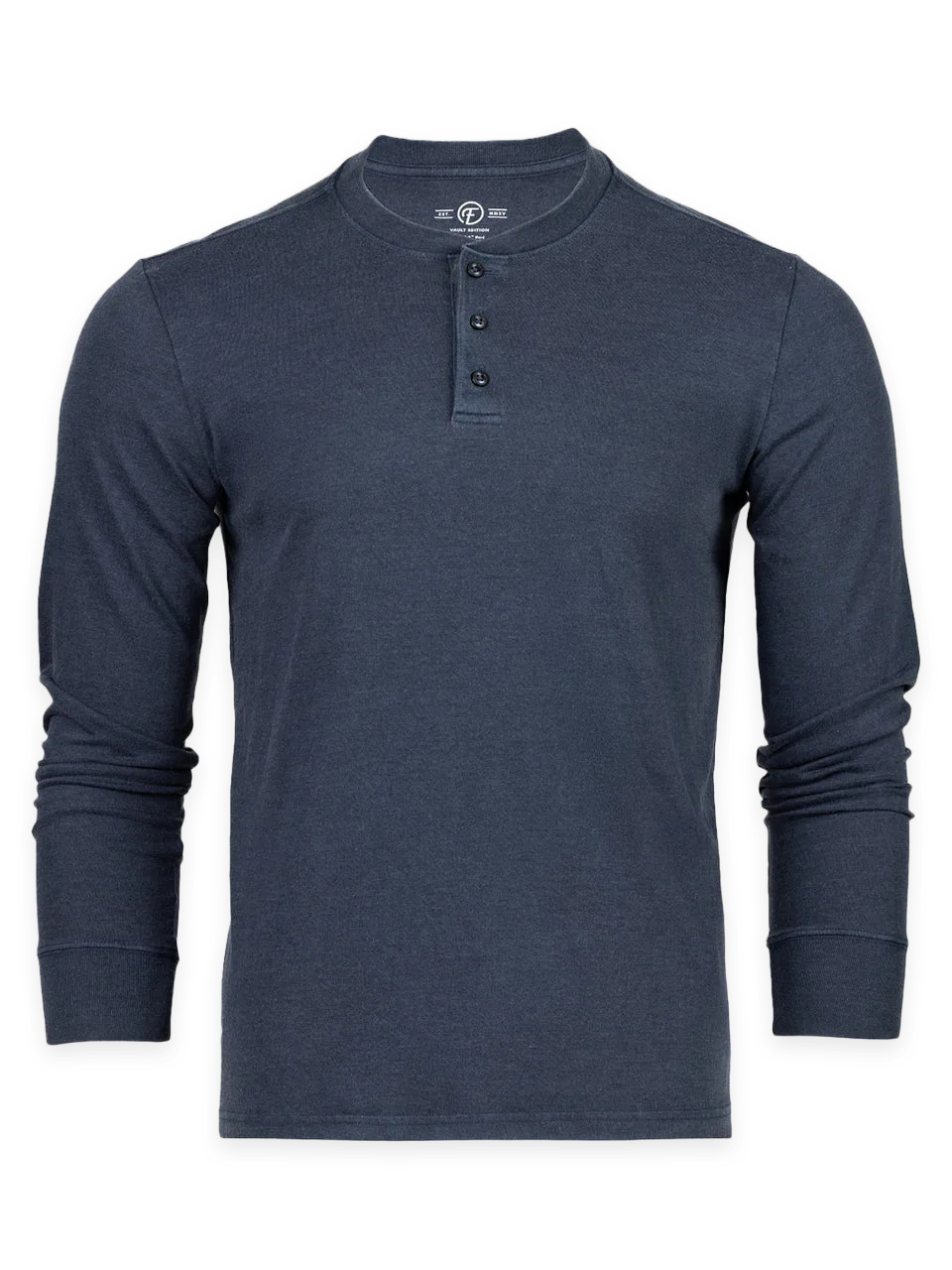 Fresh Clean Threads Vault Navy Long Sleeve Henley