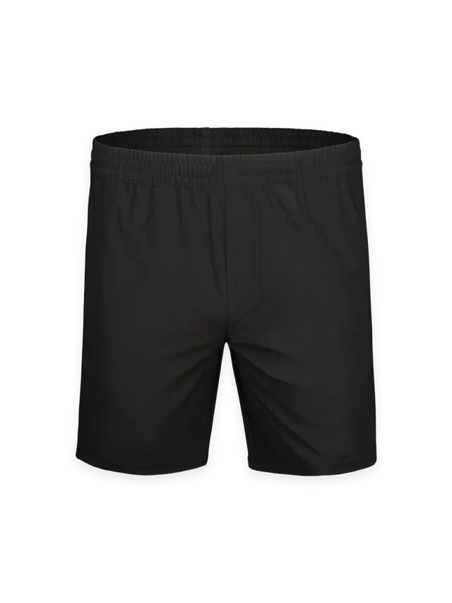 Fresh Clean Threads Black Stretch Performance Shorts