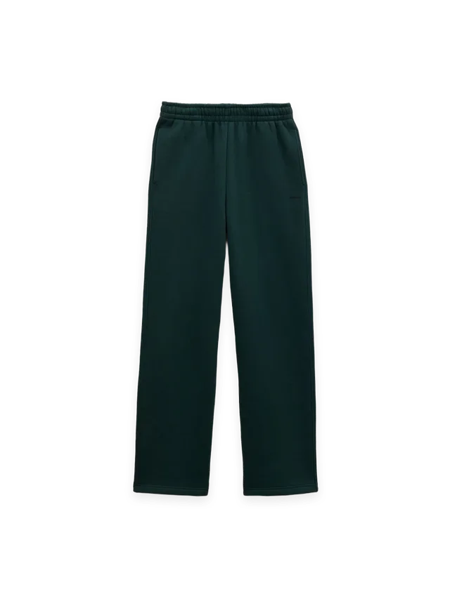 Pangaia Mens Heavyweight Straight Leg Track Pants—Depth Green