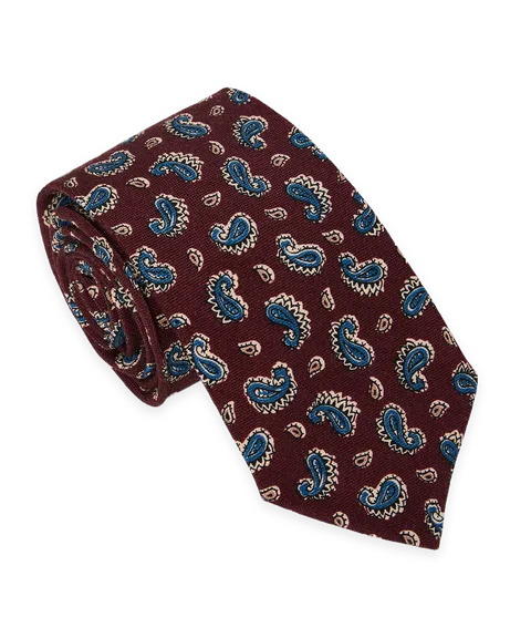 Todd Snyder Italian Wool-Silk Paisley Tie