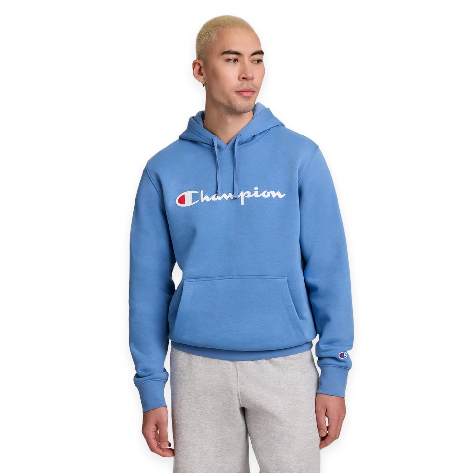 Champion Powerblend Hoodie, Full Script Logo