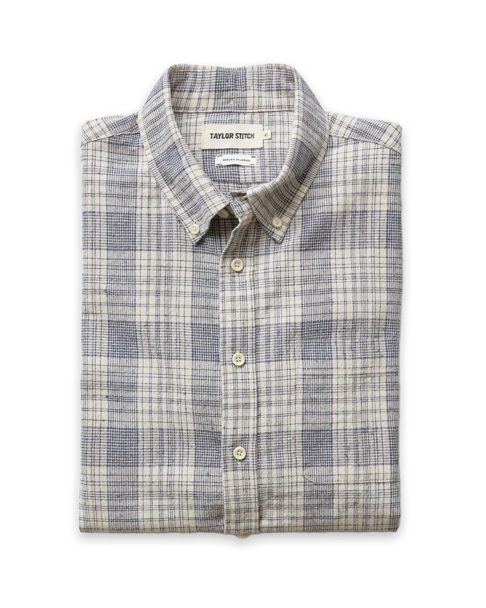 Taylor Stitch The Jack in Japanese Oyster Plaid