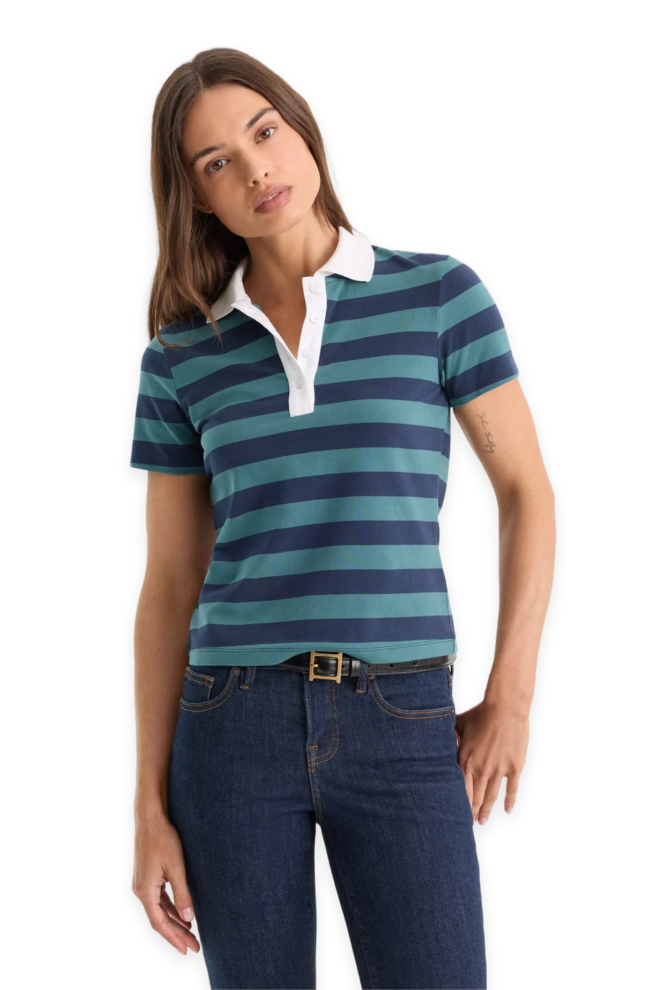 Good American THE EASY POLO