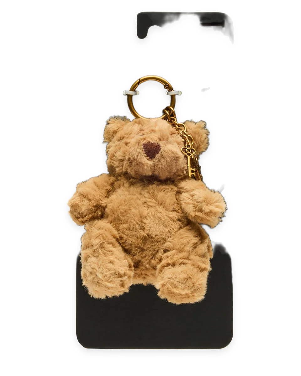 Steve Madden TEDDI BAG CHARM BROWN