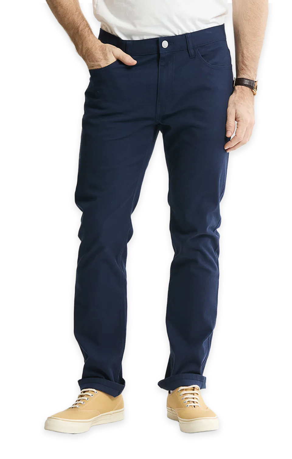 Jachs NY Cotton Silk Blend Stretch 5-Pocket Pants