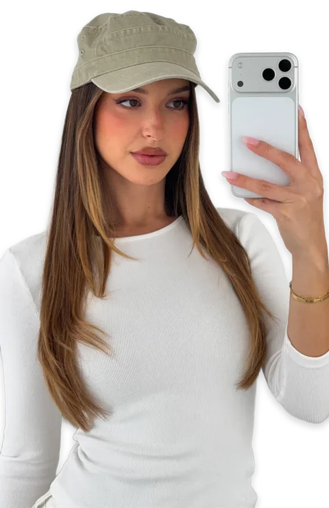 White Fox Jett Cap Khaki