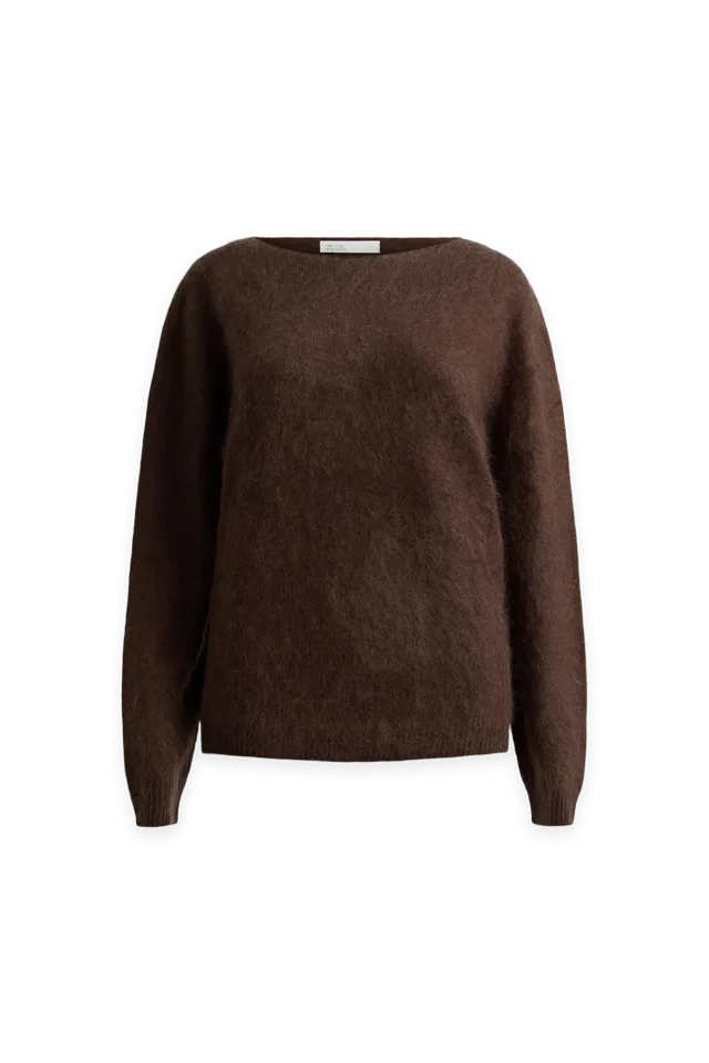 Oak + Fort BRUSHED WOOL CREWNECK SWEATER