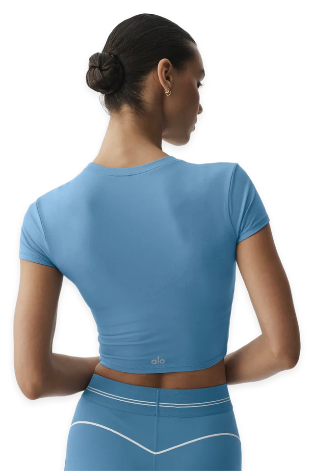 Alo Alosoft Crop Finesse Short Sleeve