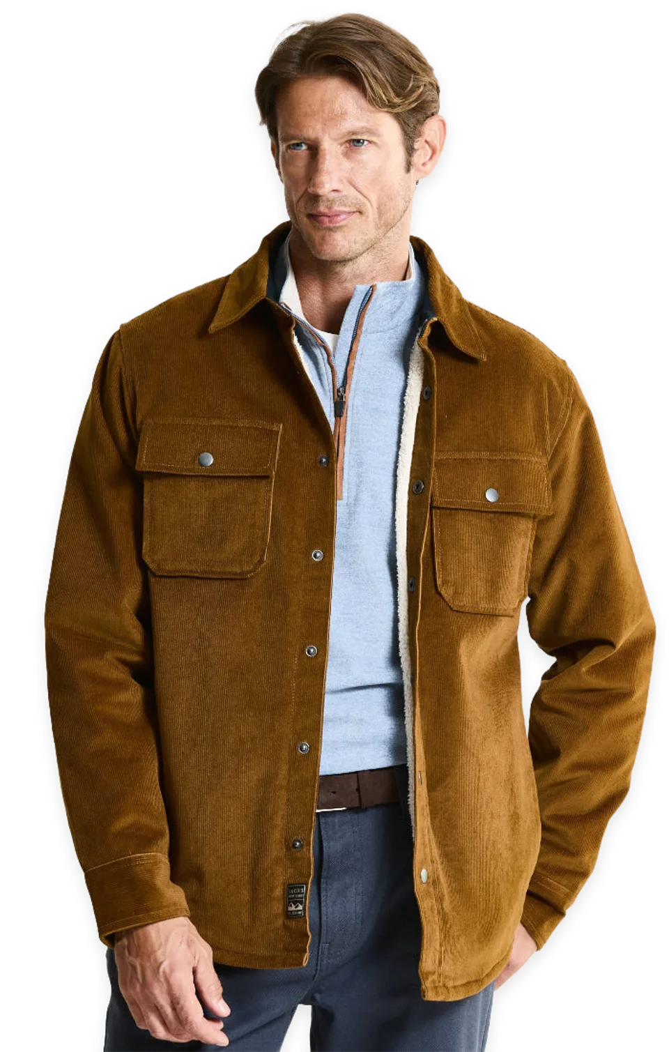 Jachs NY Sherpa Lined Corduroy Overshirt