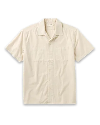 Taylor Stitch The Conrad Shirt in Heather Oat Pincord