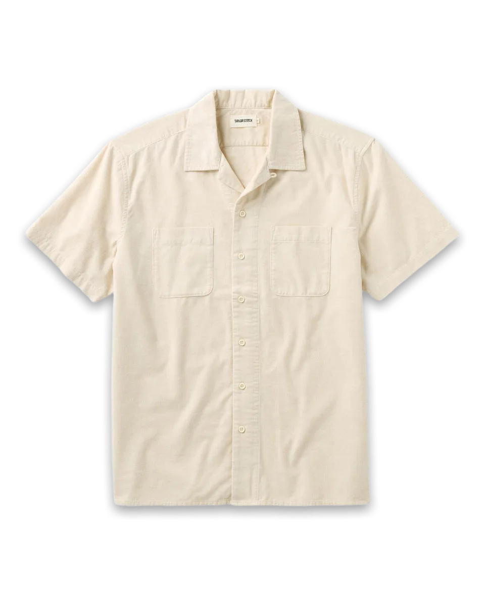 Taylor Stitch The Conrad Shirt in Heather Oat Pincord