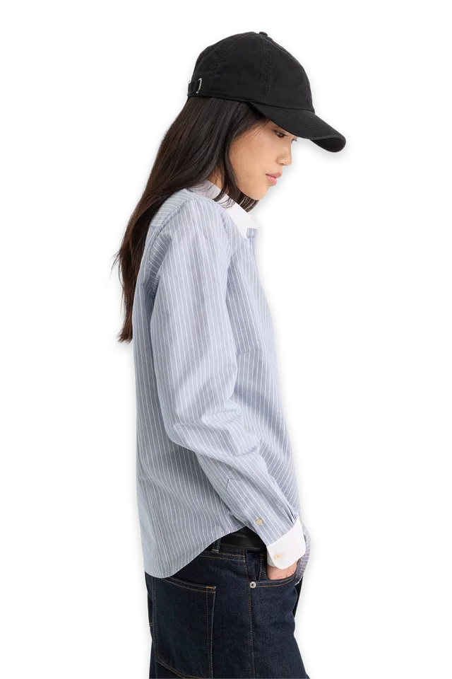Good American THE OXFORD CONTRAST SHIRT