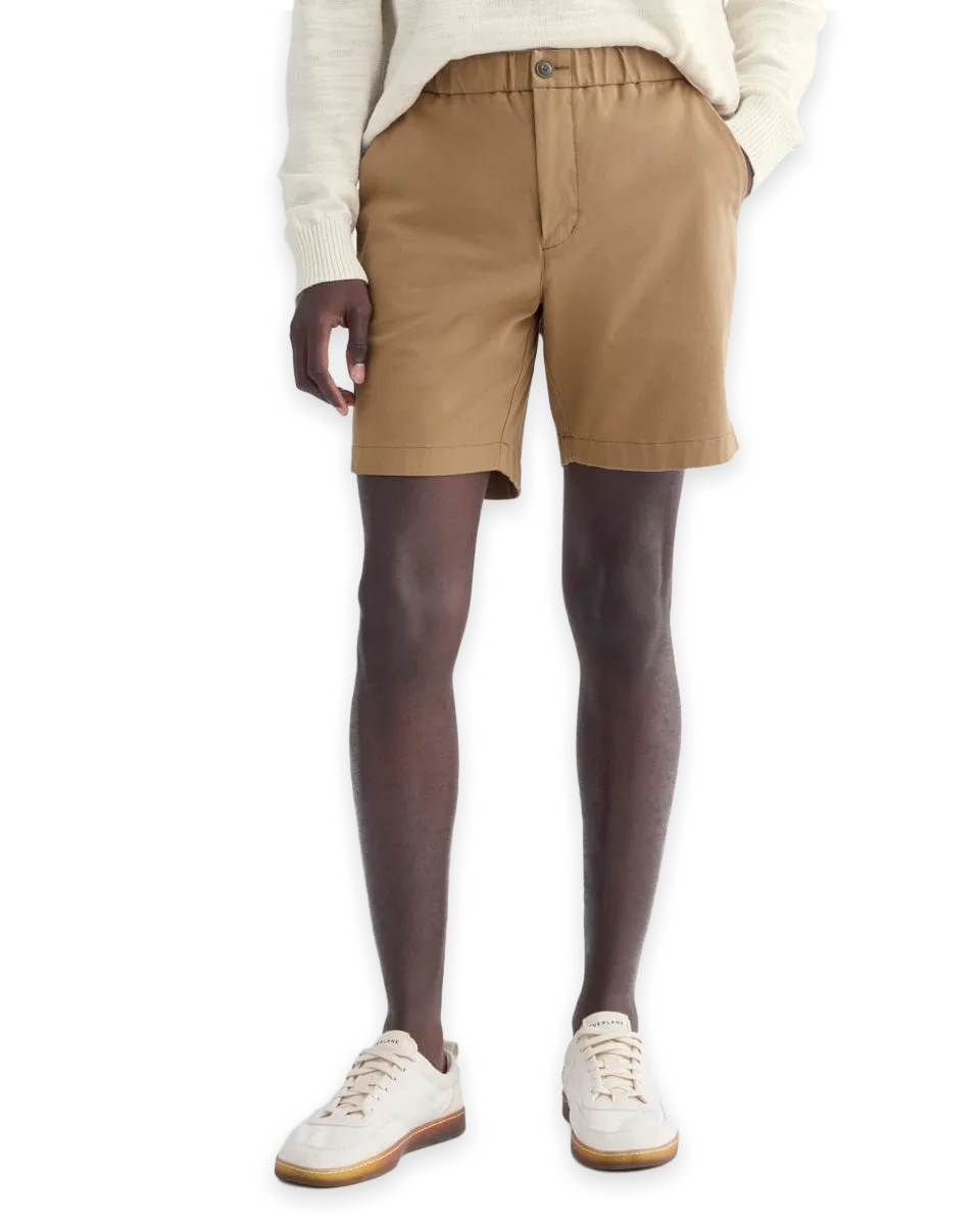 Everlane The Pull-On Performance Chino Short · Toasted Coconut