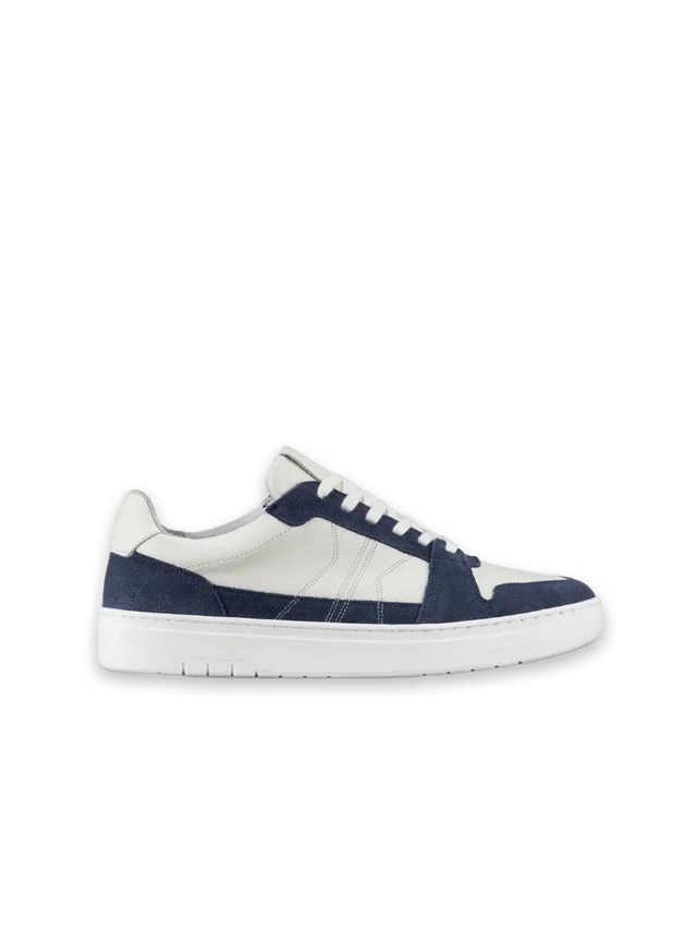 Koio Carrara Leather & Suede Sneaker in Sail