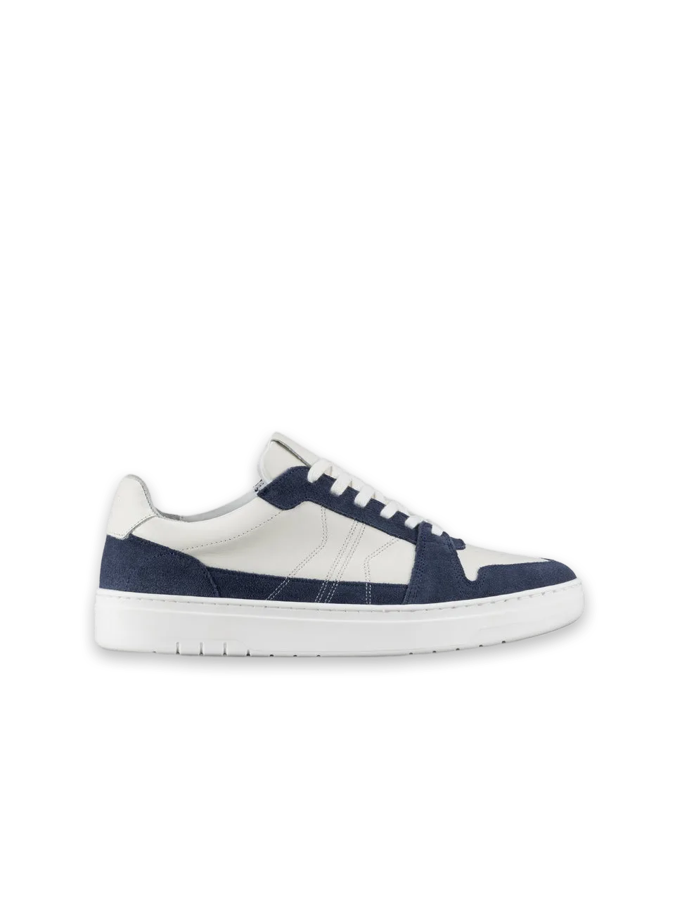 Koio Carrara Leather & Suede Sneaker in Sail