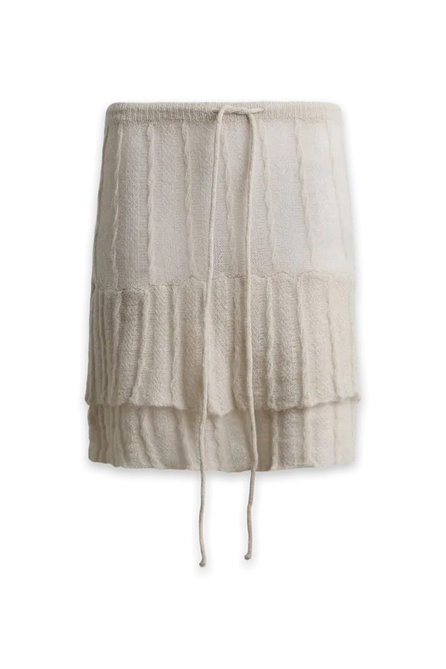 Oak + Fort DRIFT KNIT MIDI SKIRT