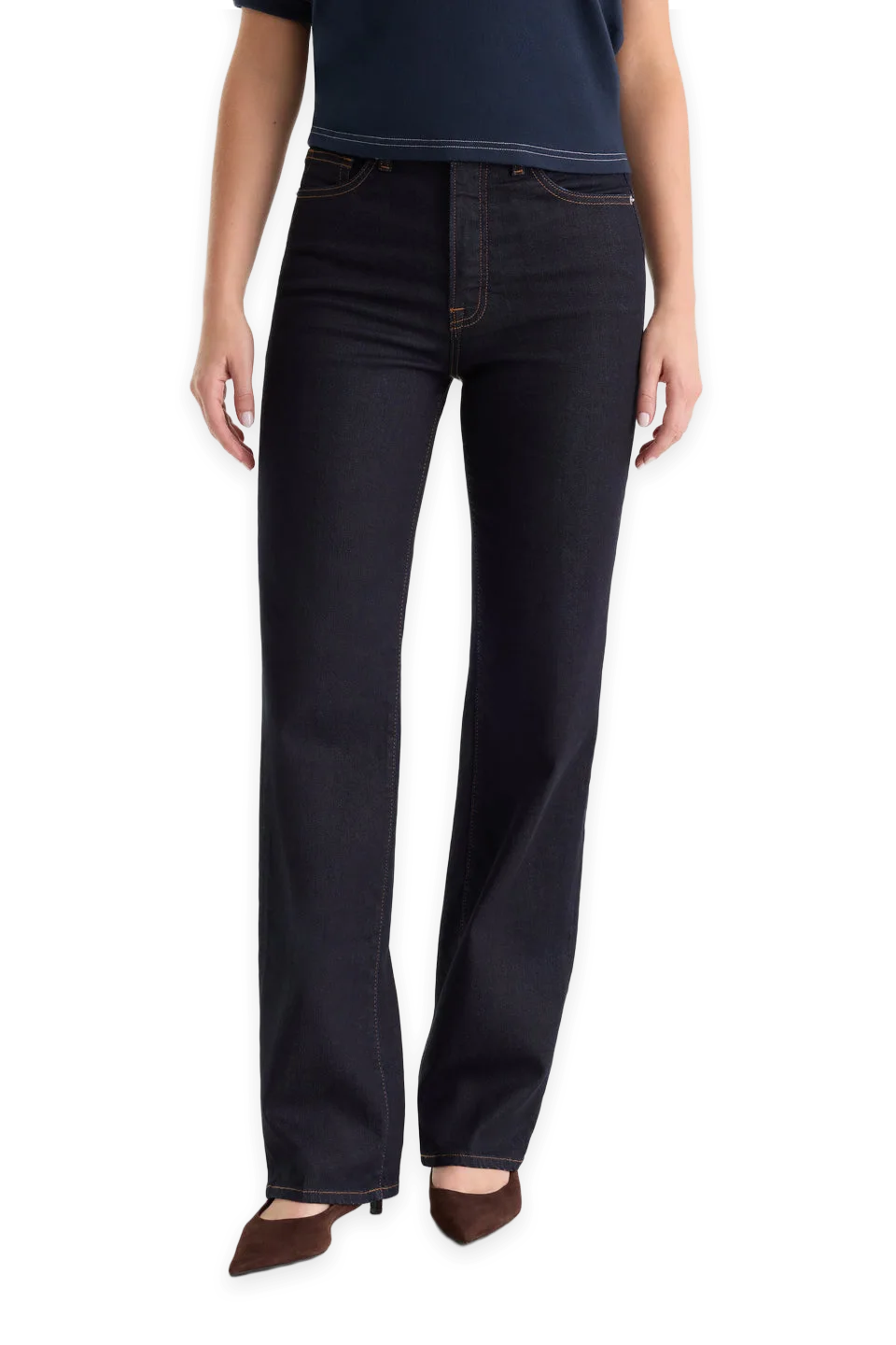 Good American GOOD TRUE PETITE STRAIGHT JEANS