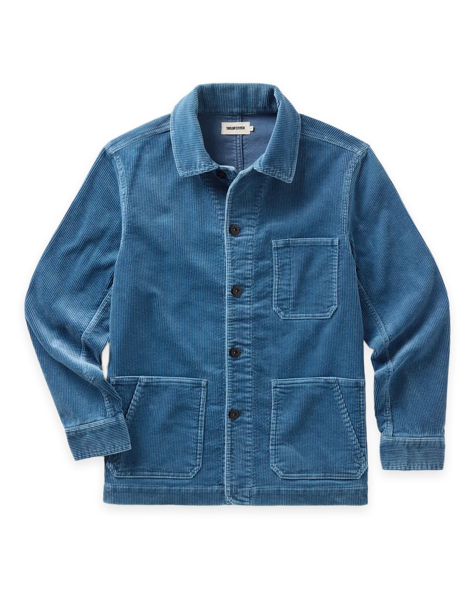 Taylor Stitch The Ojai Jacket in Washed Indigo Corduroy