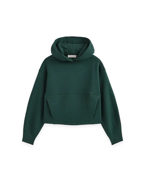Everlane Luxe Fleece Seamed Cropped Hoodie
