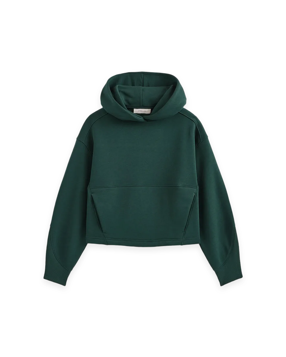 Everlane Luxe Fleece Seamed Cropped Hoodie, photo 2