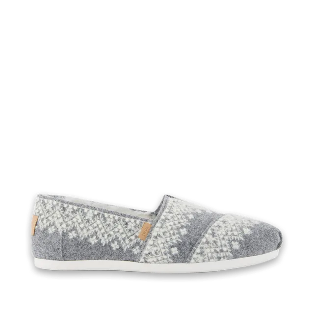 TOMS Womens Alpargata Classic Fuzzy Fair Isle