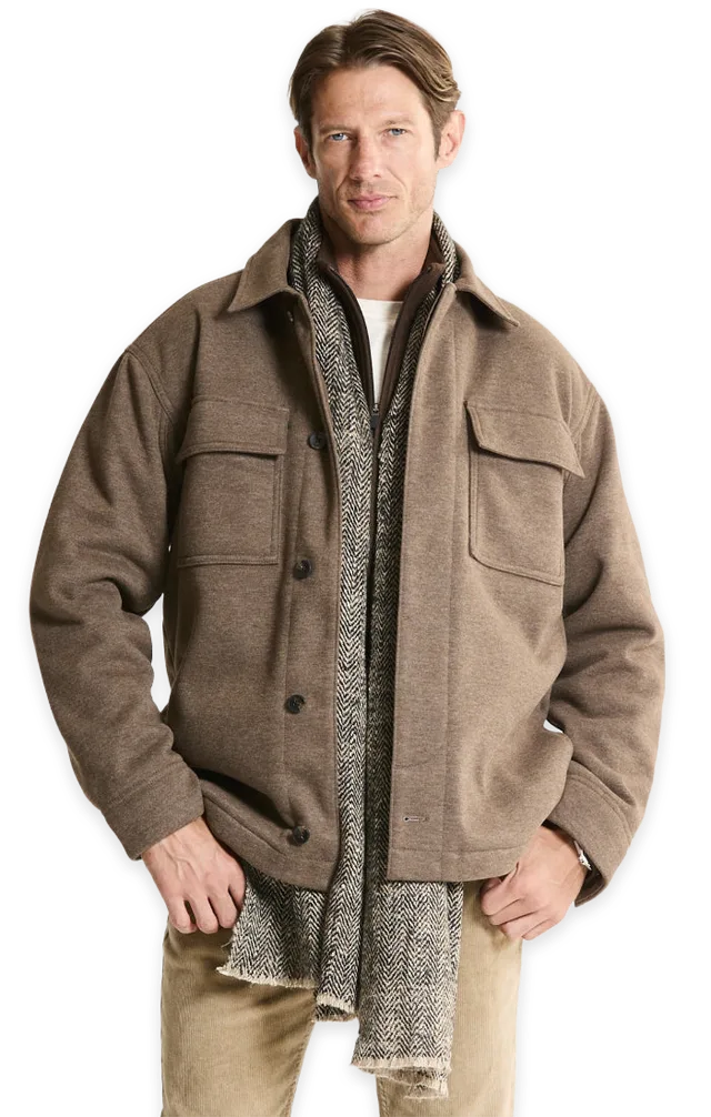 Jachs NY Bonded Quilted Shirt Jacket