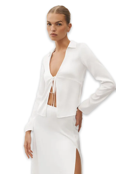 Alo Silk Blend Radiance Long Sleeve Top