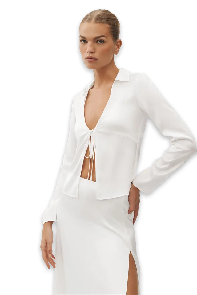 Alo Silk Blend Radiance Long Sleeve Top