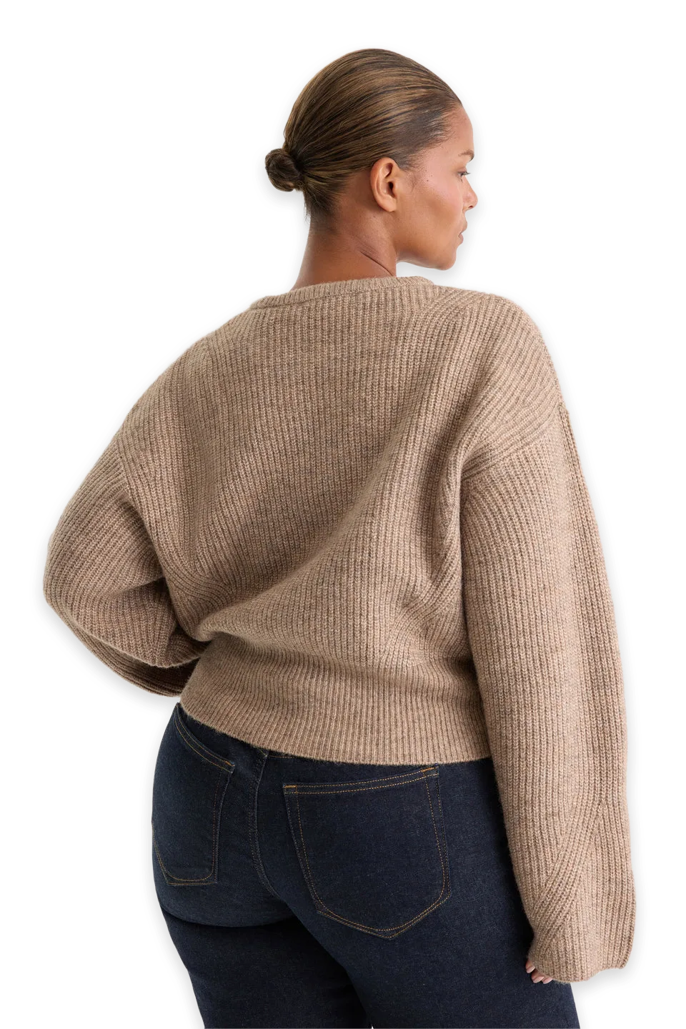 Good American THE CHUNKY KNIT SWEATER · DUSK, photo 2
