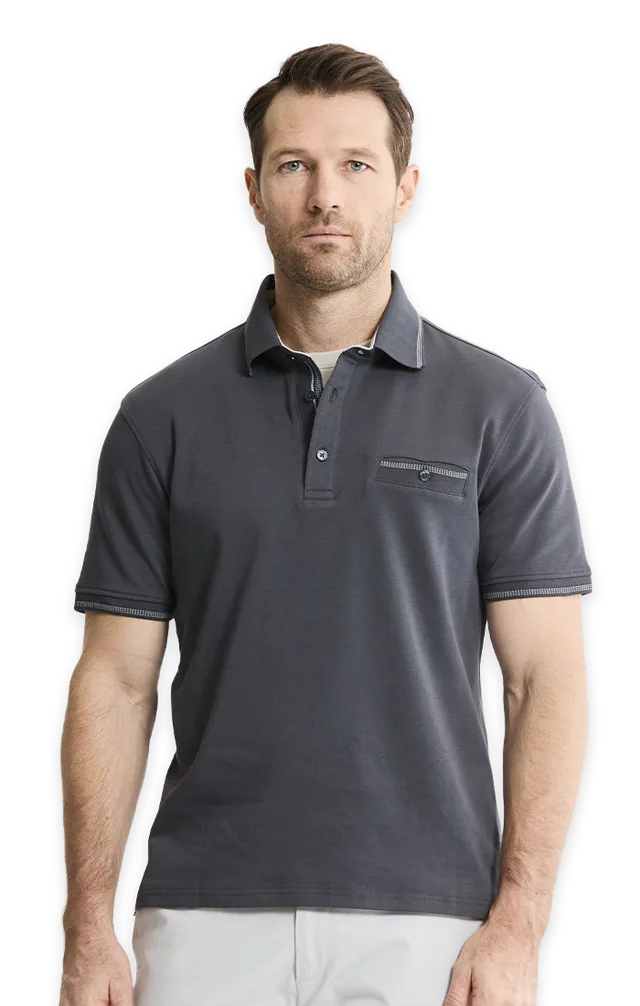 Jachs NY Cotton Interlock Polo Shirt