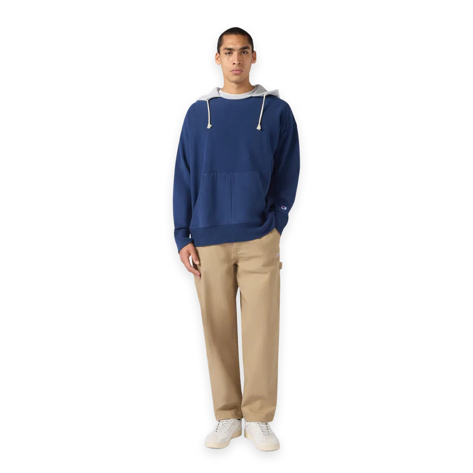 Champion Men's Knitted Vintage Wash Hooded Sweatshirt