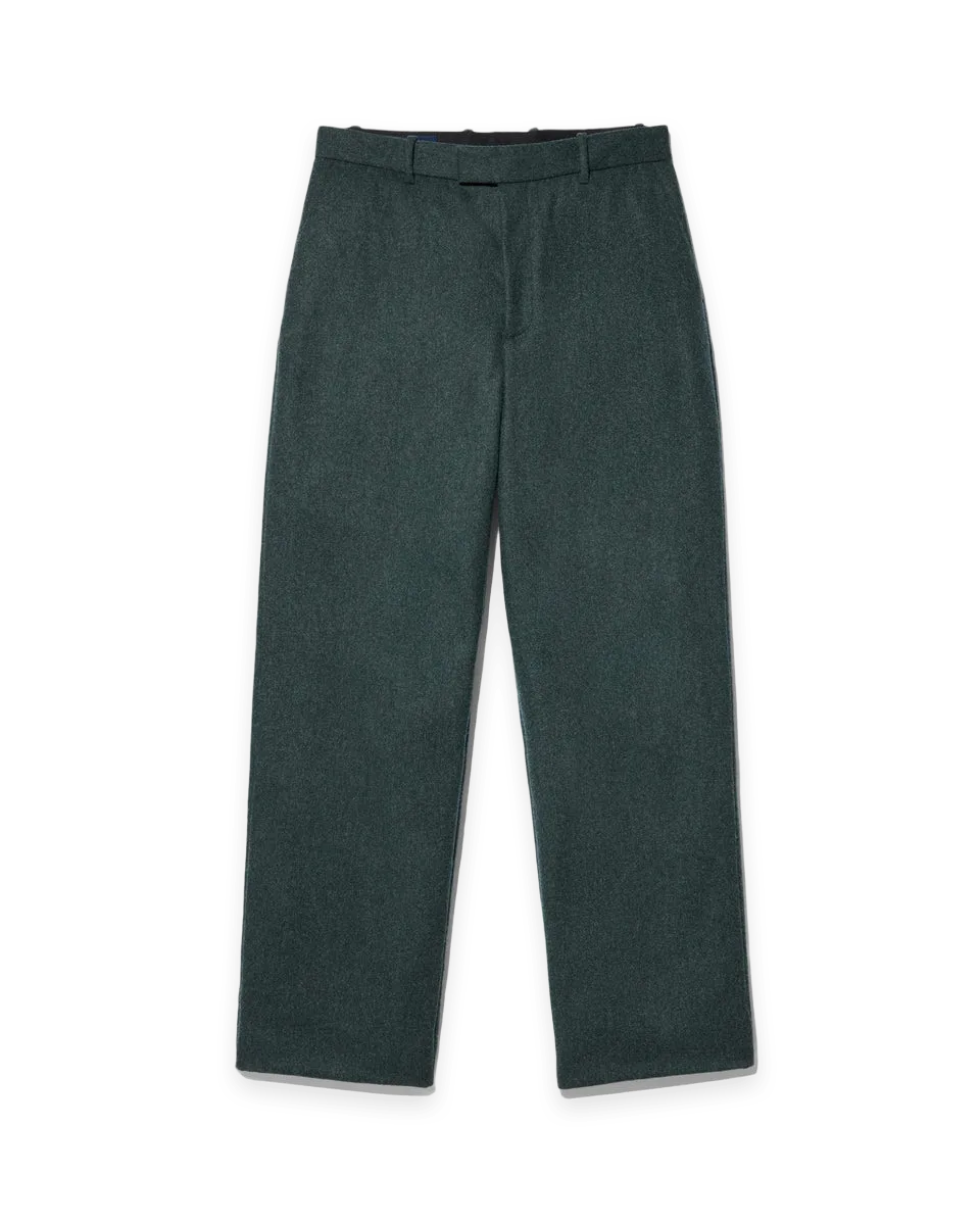 Noah Flat Front Wool Flannel Trouser