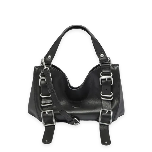 Diesel Diesel D One Treated Leather Small Top Handle Bag