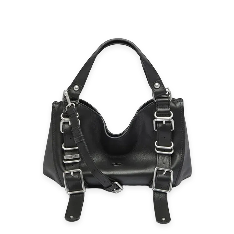 Diesel Diesel D One Treated Leather Small Top Handle Bag