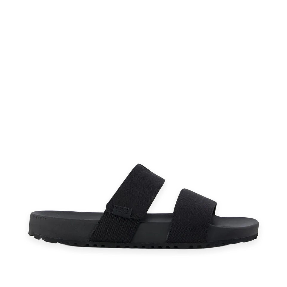 TOMS Mens Nico Sandal Black Canvas