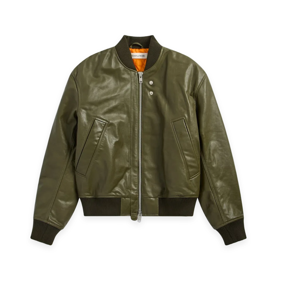 Sunflower Sunflower Leather Flight Jacket