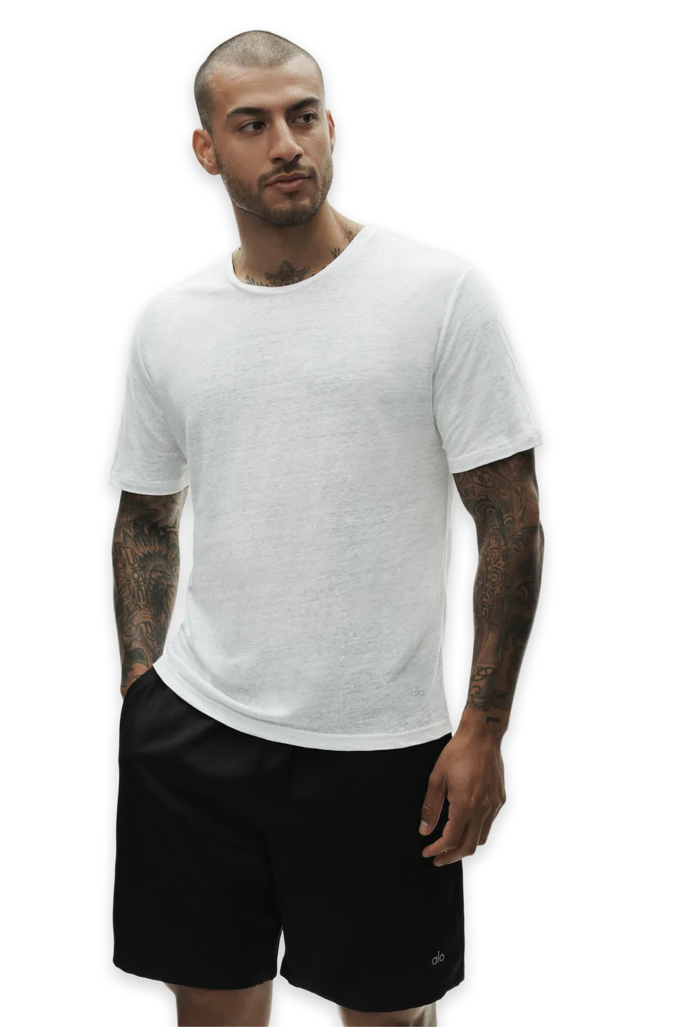Alo Linen Jersey Coastal Short Sleeve Tee, photo 3